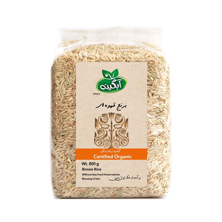 برنج قهوه ای آبگینه - 800 گرم Abgineh Brwon Rice